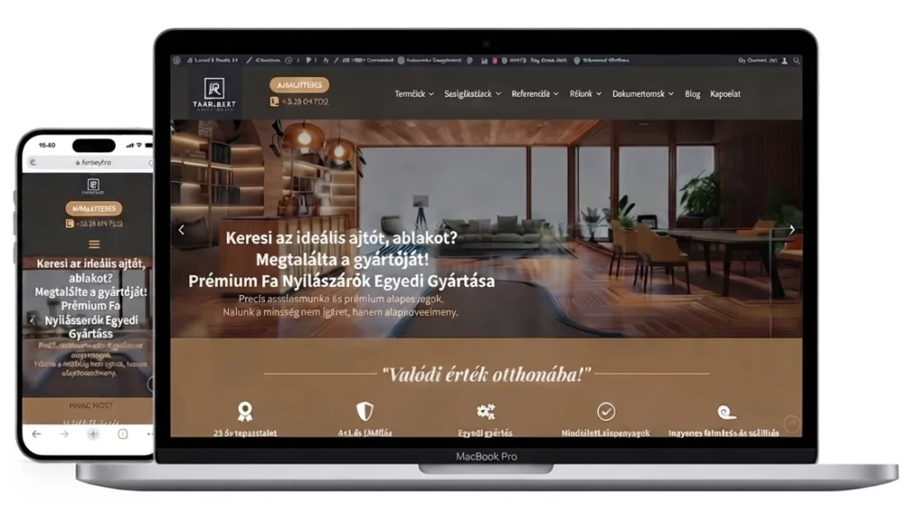 Farobert weboldal keszites