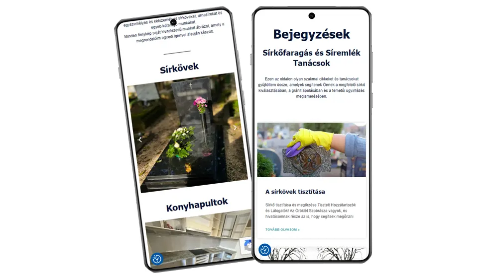 Weboldal felujitas kkv mobil
