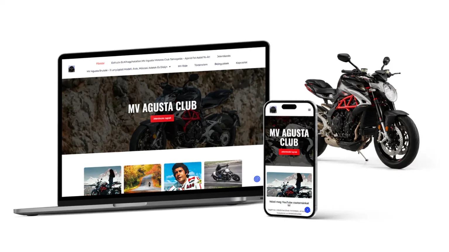 Weboldal keszites referencia mv agusta