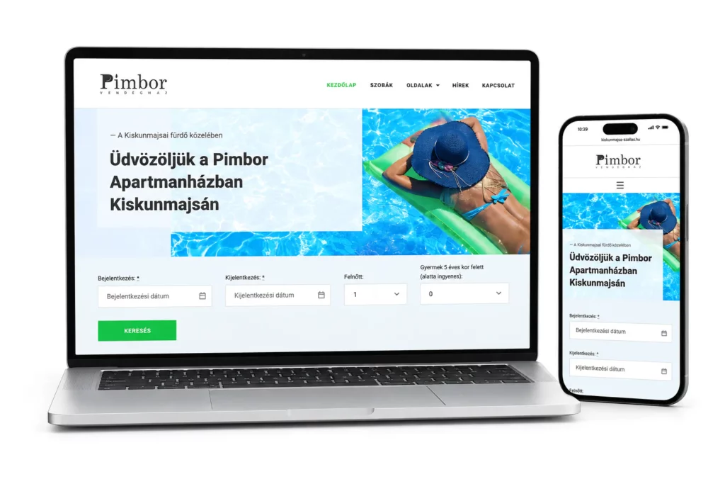 Weboldal keszites referencia pimborapartmanhaz