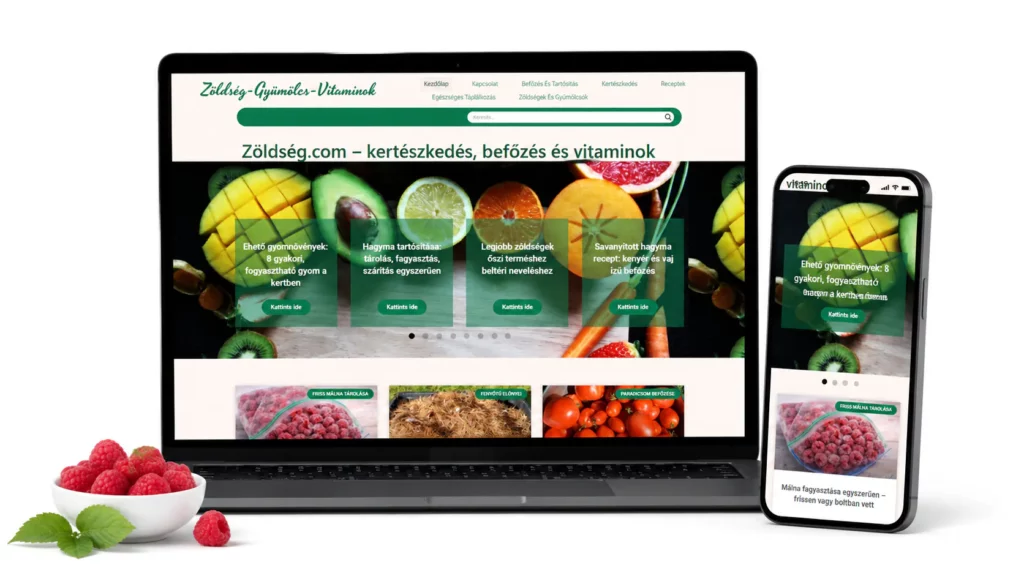 Weboldal keszites referencia zoldseg blog