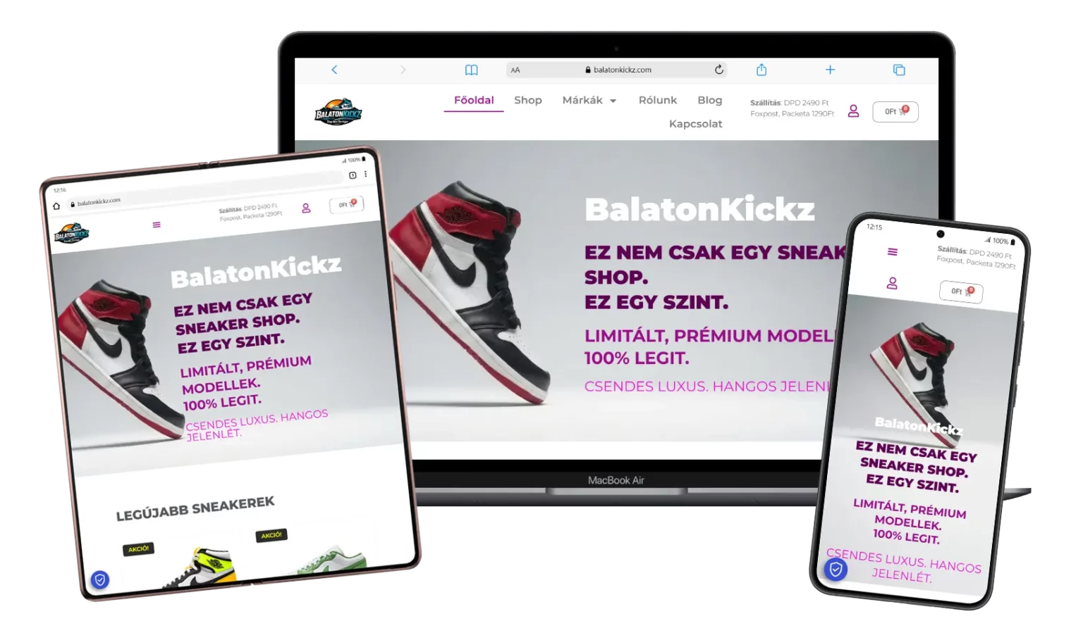 Webshop keszites referencia balatonkickz